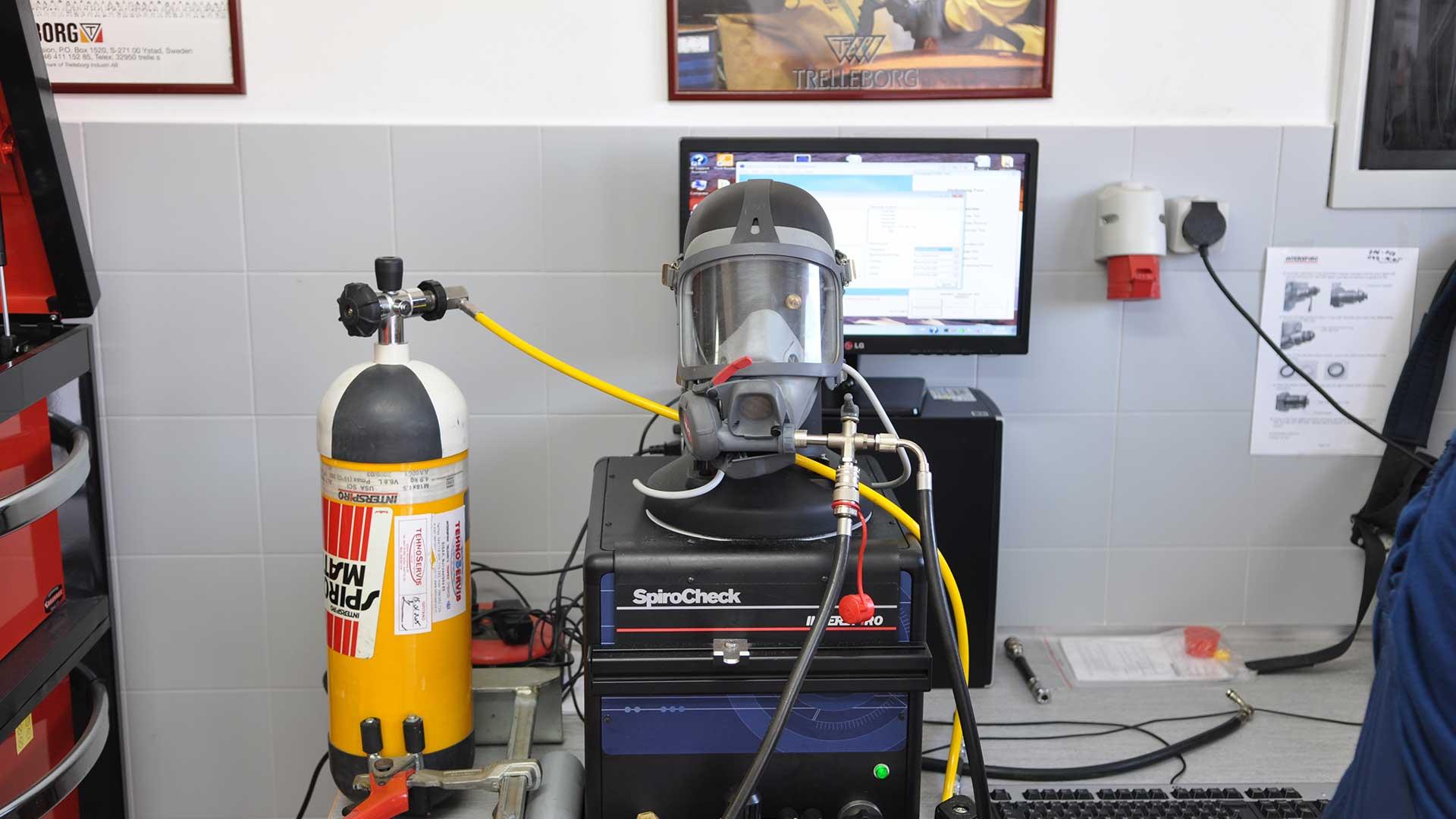 Servis i funkcionalno ispitivanje dišnih aparata, 